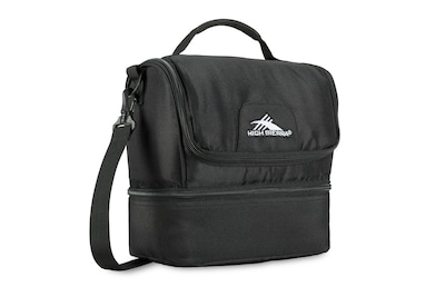 High Sierra Double-Decker Lunch Bag, Black (74713-1041)