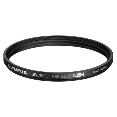 Olympus® PRF-ZD72 Pro 72 mm Zero Coated Protective Lens Filter for Micro Zuiko Digital ED 40 - 150 mm Lens; Black