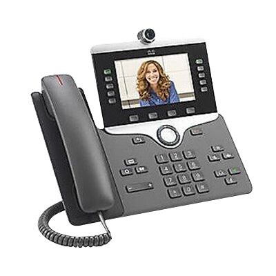 Cisco™ 8845 5-Line IP Video Phone, Corded, Office Phones, Charcoal