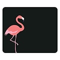 OTM Critter Prints Black Mouse Pad, Flamingo