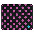 OTM Classic Prints Black Mouse Pad, Dotty Gone Violet