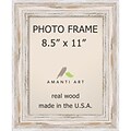 Amanti Art  Alexandria Whitewash Wood Photo Frame 8.5 x 11 (DSW1385433)