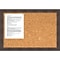 Whiskey Brown Rustic Cork Board - Medium Message Board 26 x 18-inch (DSW1418339)