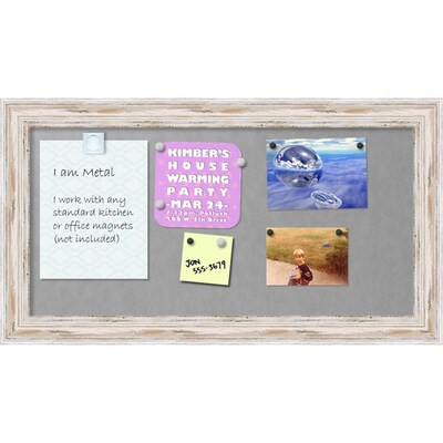 Alexandria Whitewash Magnetic Board Magnetic Board 27 x 15-inch (DSW2972387)