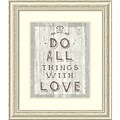 Sue Schlabach Do All Things Driftwood Framed Art Print 24 x 28 (DSW1418948)