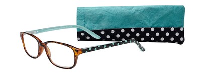 Select-A-Vision Victoria Klein Ladies High Fashion +3.00 Reading Glasses, Blue Polka Dot (E9082BD-300)