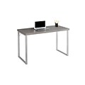Monarch Specialties Computer Desk 48L in Dark Taupe and Silver Metal ( I 7155 )