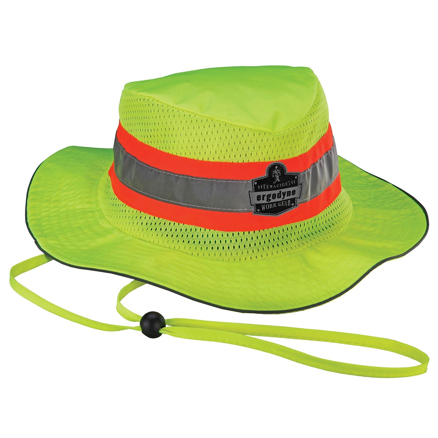 Ergodyne Chill-Its 8935MF Evaporative Hi-Vis Ranger Hat with Microfiber, Lime, S/M (12593)