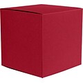 LUX® Medium Cube Gift Boxes, 3 17/32 x 3 9/16 x 3 17/32, Garnet Red, 50 Qty (MCUBE-26-50)