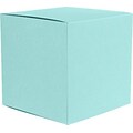 LUX® Small Cube Gift Boxes, 2 5/32 x 2 1/8 x 2 5/32, Seafoam Blue, 500 Qty (SCUBE-113-500)