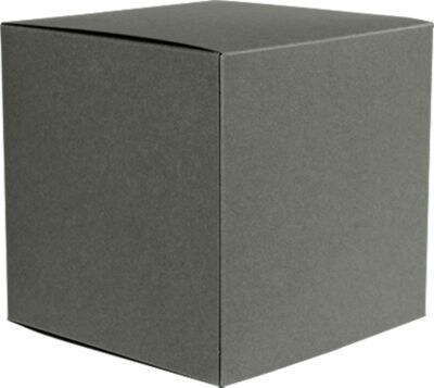 LUX® Medium Cube Gift Boxes, 3 17/32 x 3 9/16 x 3 17/32, Smoke Gray, 500 Qty (MCUBE-22-500)