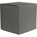 LUX® Medium Cube Gift Boxes, 3 17/32 x 3 9/16 x 3 17/32, Smoke Gray, 500 Qty (MCUBE-22-500)