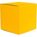 LUX® Small Cube Gift Boxes, 2 5/32 x 2 1/8 x 2 5/32, Sunflower Yellow, 10 Qty (SCUBE-12-10)