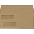 LUX Double Window Invoice Envelopes (4 1/8 x 9 1/8) 50/Box, Grocery Bag (INVDW-GB-50)