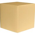 LUX® Medium Cube Gift Boxes, 3 17/32 x 3 9/16 x 3 17/32, Blonde Metallic, 1000 Qty (MCUBE-M07-1M)