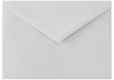 LUX 5 1/2 BAR Envelopes (4 3/8 x 5 3/4) 50/Box, 100% Cotton - Gray (512BAR-SG-50)