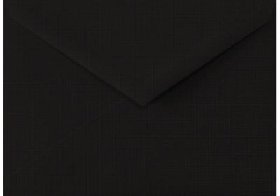 LUX Lee BAR Envelopes (5 1/4 x 7 1/4) 50/Box, Black Linen (LEEBAR-BLI-50)