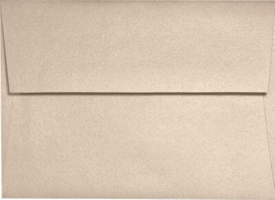 LUX A4 Invitation Envelopes (4 1/4 x 6 1/4) 250/Box, Taupe Metallic (4872-M09-250)