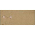 LUX #10 Button & String Envelopes (4 1/8 x 9 1/2) 500/Box, Grocery Bag (10BS-GB-500)