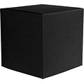 LUX® Medium Cube Gift Boxes, 3 17/32 x 3 9/16 x 3 17/32, Black Linen, 50 Qty (MCUBE-BLI-50)
