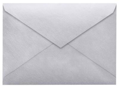 LUX 4 BAR Envelopes (3 5/8 x 5 1/8) 250/Box, Silver Metallic (4BAR-06-250)