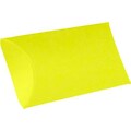 LUX® Medium Pillow Boxes, 2 1/2 x 7/8 x 4, Citrus Yellow, 1000 Qty (LUX-MPB-L20-1M)