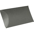 LUX® Medium Pillow Boxes, 2 1/2 x 7/8 x 4, Smoke Gray, 500 Qty (LUX-MPB-22-500)