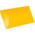 LUX® Medium Pillow Boxes, 2 1/2 x 7/8 x 4, Sunflower Yellow, 500 Qty (LUX-MPB-12-500)