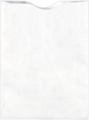 LUX RFID Blocking Passport Sleeves (3 7/8 x 5 1/8) 500/Box, 18lb. Tyvek (RFID-PPS-500)