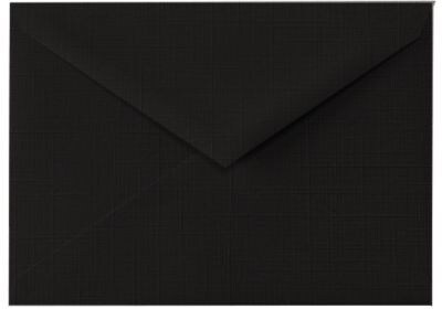 LUX 4 BAR Envelopes (3 5/8 x 5 1/8) 1000/Box, Black Linen (4BAR-BLI-1M)