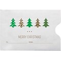 LUX Credit Card Sleeve Envelopes 2 3/8 x 3 1/2, 500/Box, Christmas Trees (1801-H01-500)