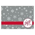 LUX® #17 Mini Gift Card Envelopes, 2 11/16 x 3 11/16, Silver Snowflake, 1000 Qty (LEVC-H02-1M)