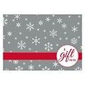 LUX Moistenable Glue #17 Mini Envelope, 2 11/16 x 3 11/16, Silver Snowflake, 50/Pack (LEVC-H02-50)