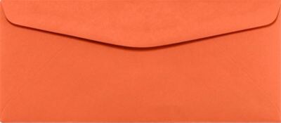 LUX® #9 Regular Envelopes, 3 7/8 x 8 7/8, Bright Orange, 50 Qty (WS-2032-50)