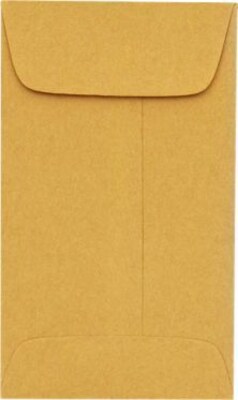 LUX Self Seal #5 1/2 Coin Envelope, 3 1/8 x 5 1/2, Brown Kraft, 50/Pack (512CO-28BK-50)