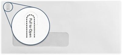 LUX #10 Window Envelope, 4-1/8 x 9-1/2, White, 1000/Pack (WS-3130-1M)