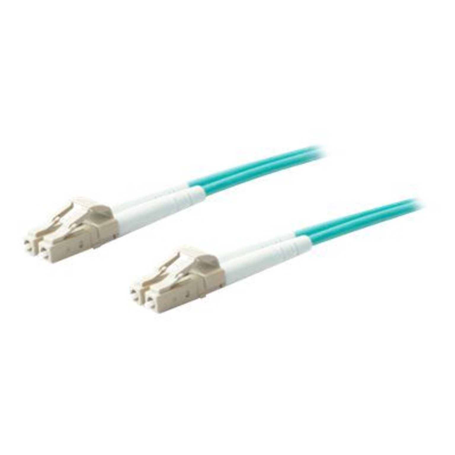 AddOn 20m Laser Optimized Multi-Mode fiber (LOMM) Duplex LC/LC OM4 Aqua Patch Cable
