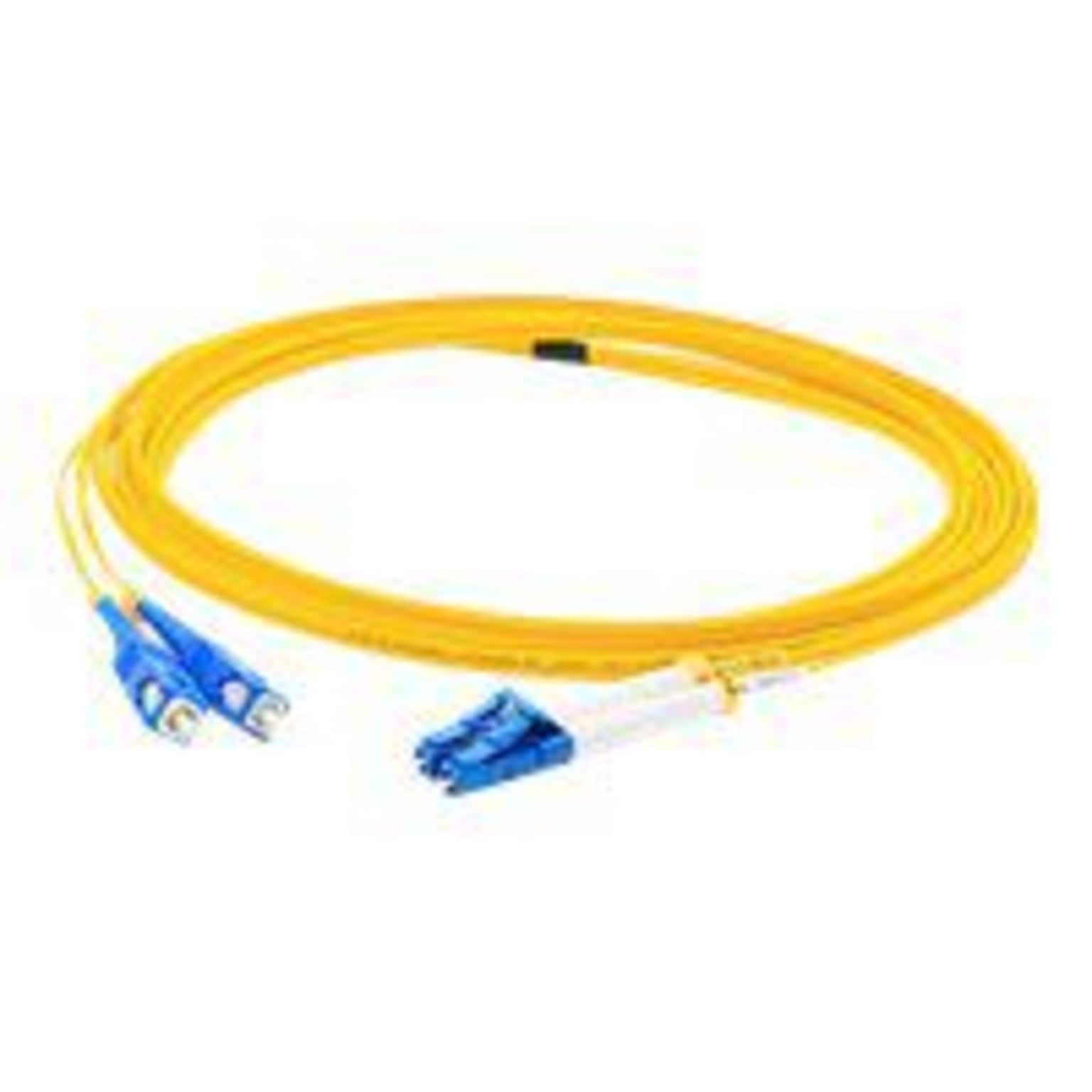DNPAddOn 10m LC (Male) to SC (Male) Yellow OS1 Duplex LSZH Single-Mode Fiber (SMF) Patch Cable