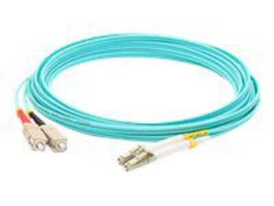 DNPAddOn 1m LC (Male) to SC (Male) Aqua OM4 Duplex LSZH LOMM Patch Cable