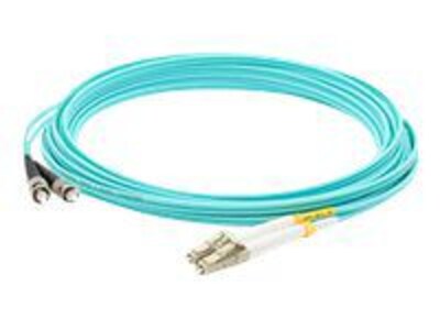 AddOn 2m LC (Male) to ST (Male) Aqua OM4 Duplex LSZH LOMM Patch Cable