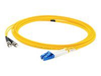AddOn 6m LC (Male) to ST (Male) Yellow OS1 Duplex LSZH Single-Mode Fiber (SMF) Patch Cable