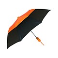 Natico Vented Crown Umbrella 42 Arc Orange and Black (60-112-OR-BK)