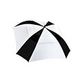 Natico Vented Square Deal Umbrella 62 Arc Black and White (60-62-BK-WH)