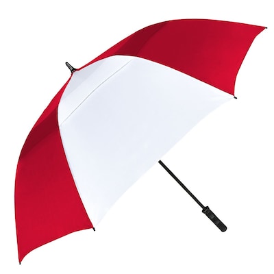 Natico Vented Tornado Umbrella 64 Arc Red and White (60-83-RD-WH)