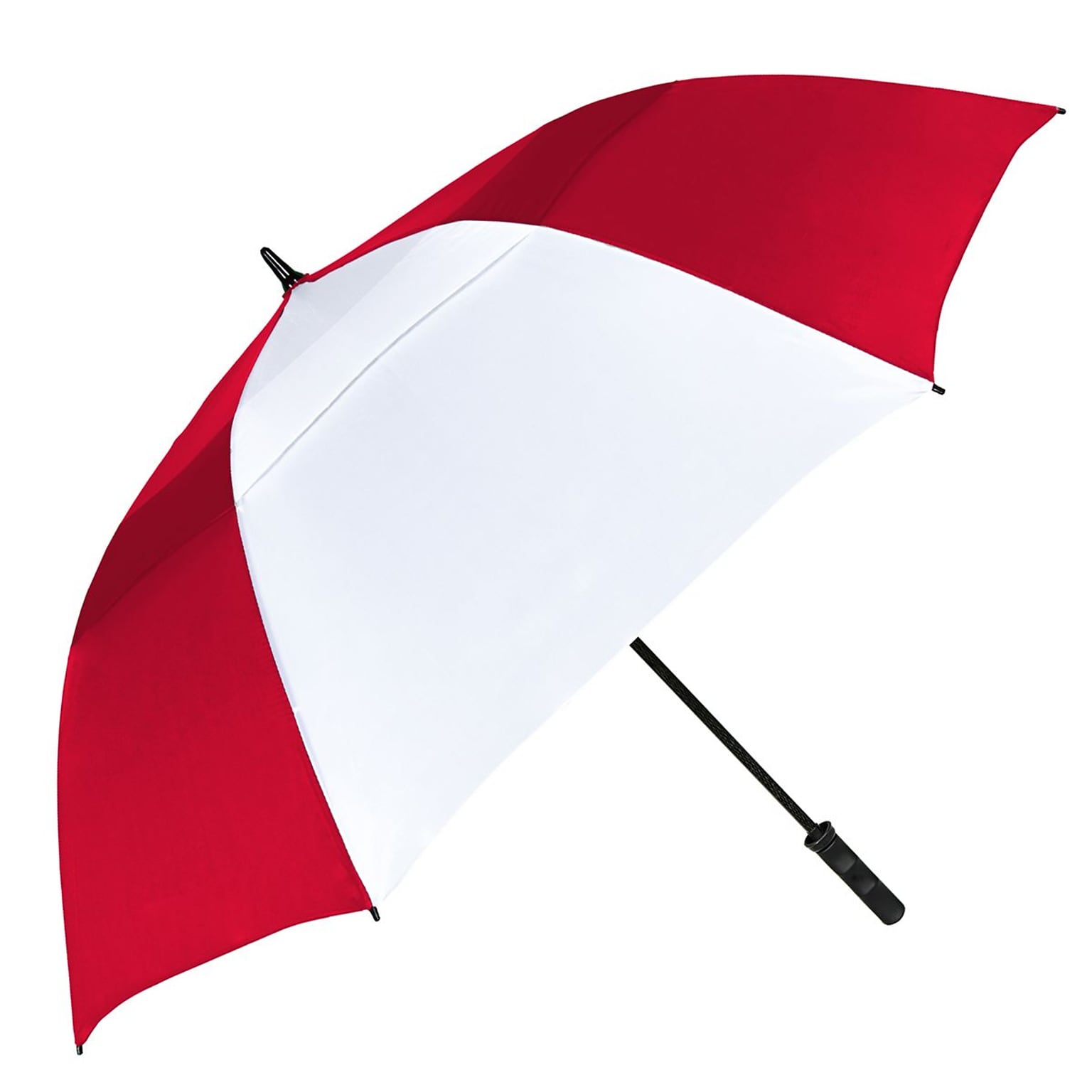 Natico Vented Tornado Umbrella 64 Arc Red and White (60-83-RD-WH)