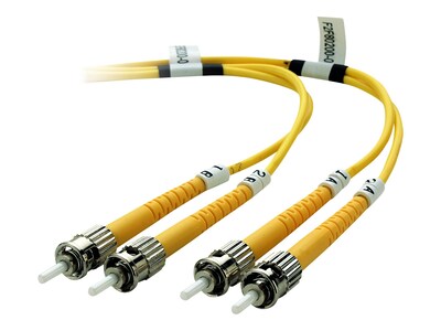 Belkin™ F2F80200-03M 9.84 Fiber Optic ST Male/Male Network Cable, Yellow