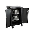 Bretford® CoreX Black Steel 2 Shelves Charging Cart (TCOREX24)
