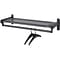 Quartet® Shelf Rack, Mounts to Wall, Black, 36W x 9H