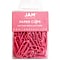 JAM Paper Small Paper Clips, Pink, 100/Pack (42186872)