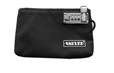 Vaultz® Locking Zipper Pouch, 5 x 8, Black (VZ00472)